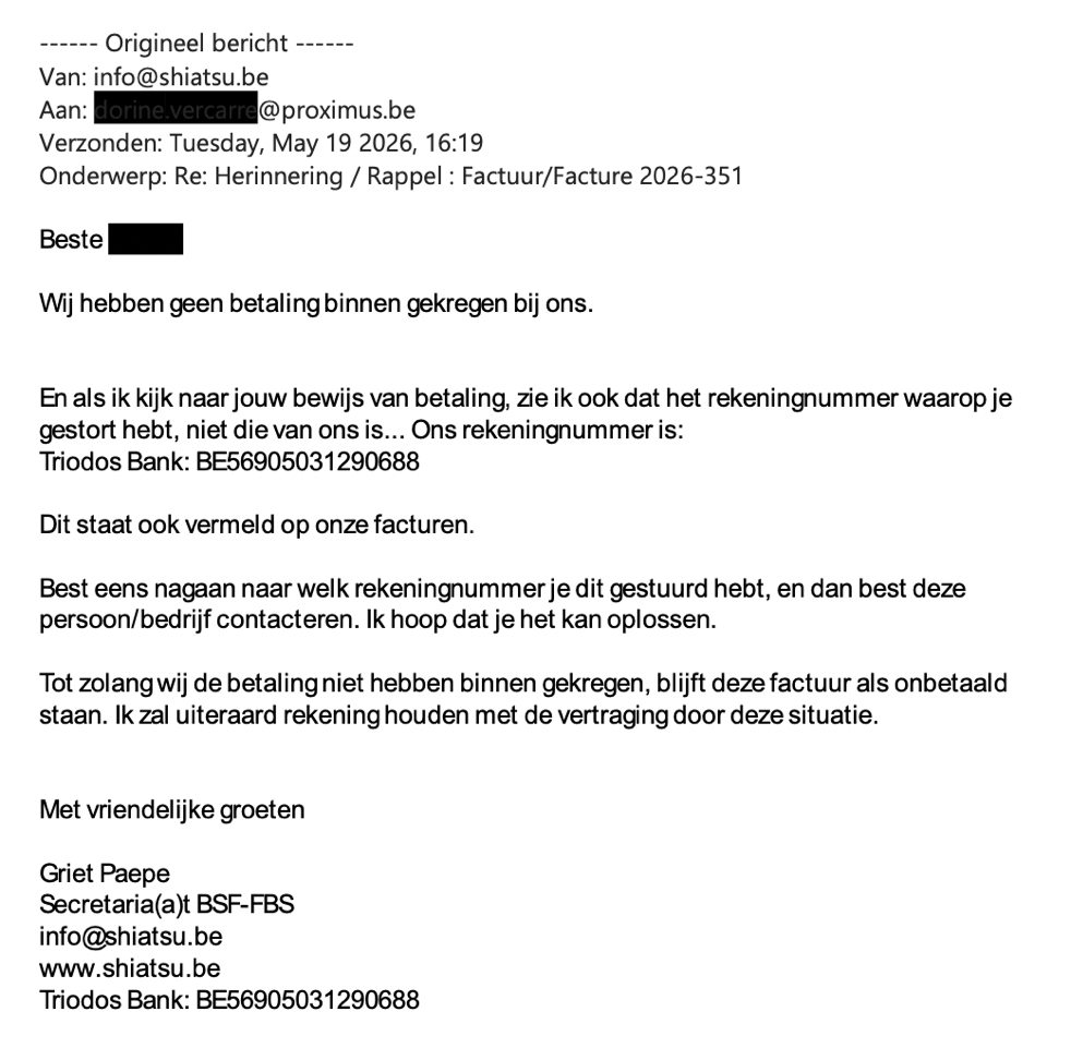 Screenshot phishing case mail